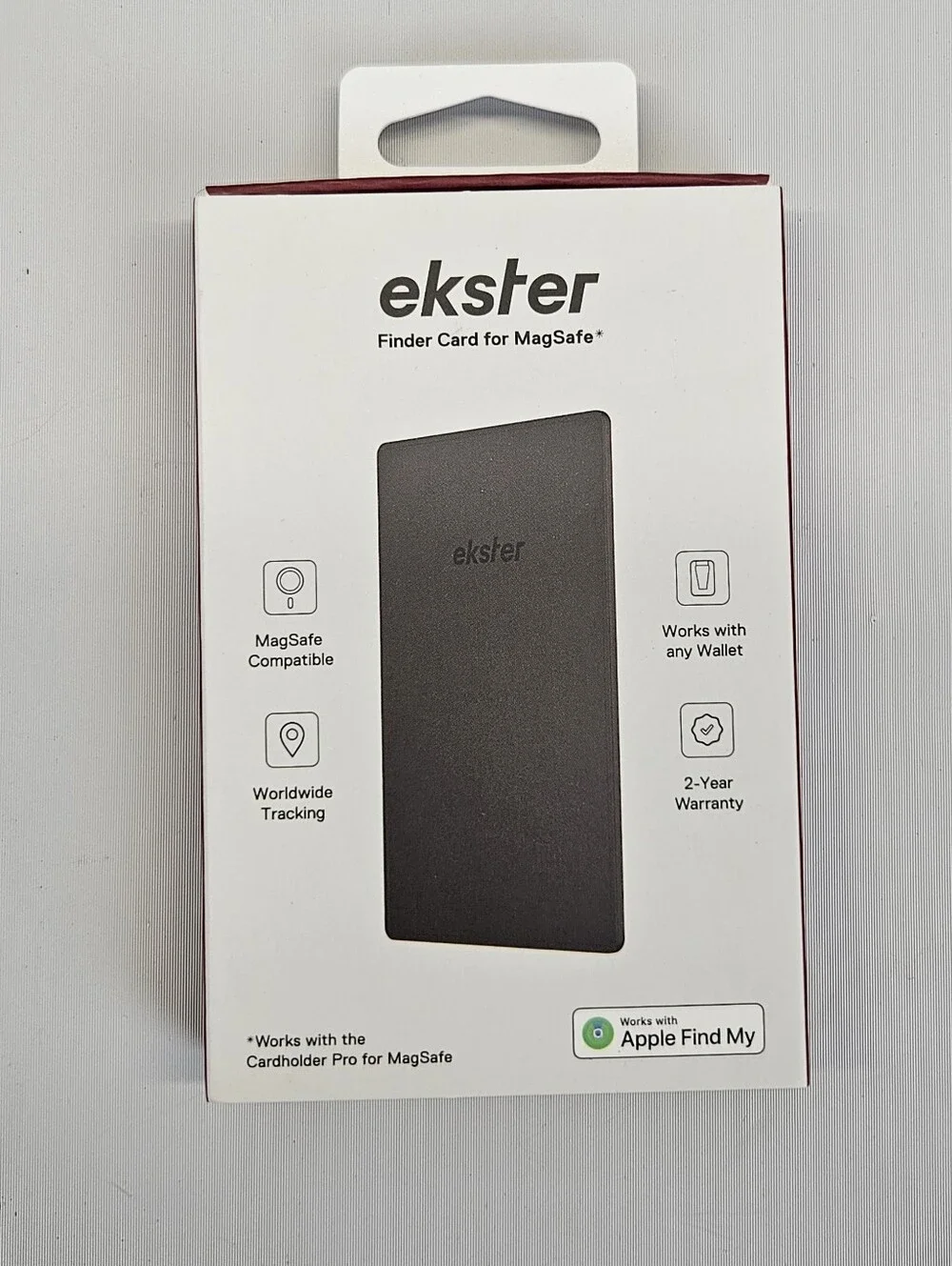 Ekster Cardholder Pro MagSafe Finder Card Cash Clip Black RFID Blocking